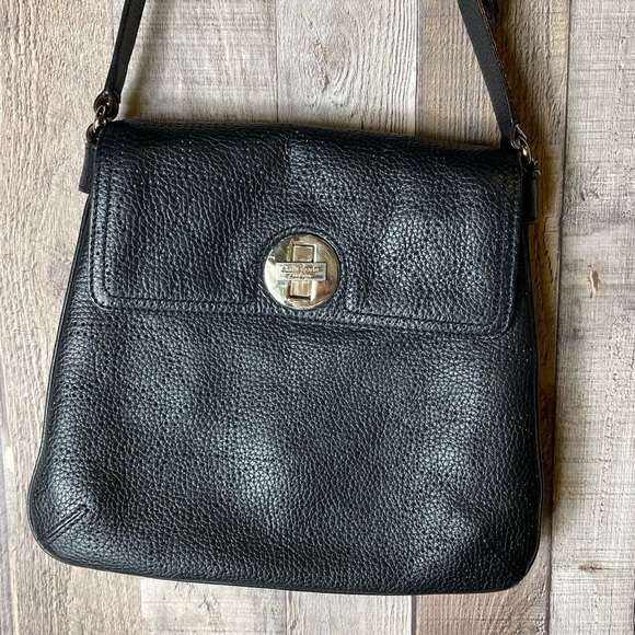 KATE SPADE Perforated Leather Black Double Vanessa York Street Noel Hobo - Picture 3 of 11